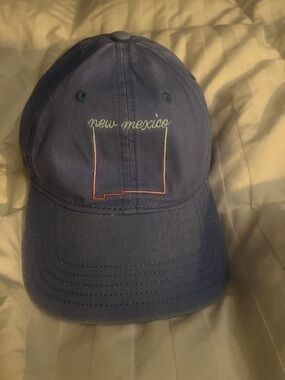 New Mexico Embroidered Baseball Cap - Blue
